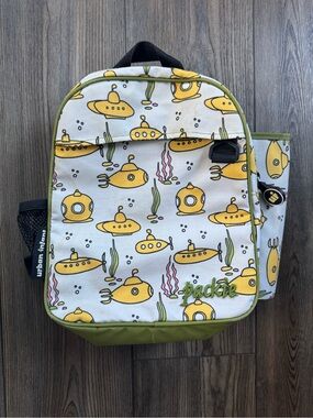 Preschool Daycare Kids Bookbag - Yellow Submarine Print